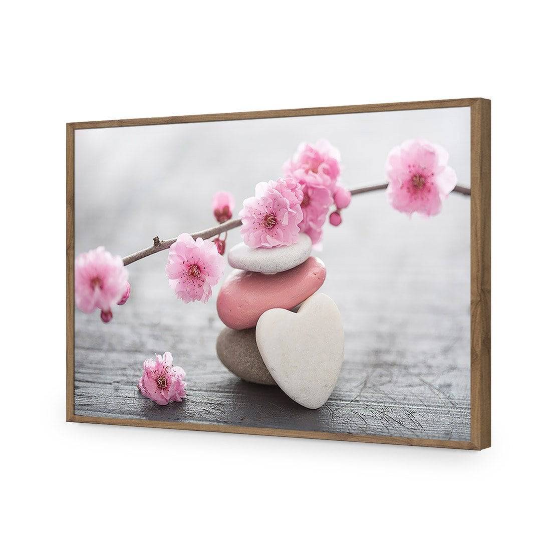 Blossom Stones Acrylic Glass Art - Wall Art Designs - 3348_AR_H WAD_AP - 030 - EDG_45x30_S - 2538 - NAT