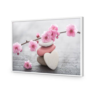 Blossom Stones | Standard Acrylic | Flat Frame No Border | White