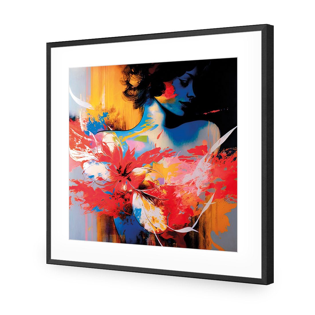 Blossoming - Wall Art Designs - WB_100663_AS_Q CAF_AP - 030 - MAT_37x37_S - 2538 - BLK