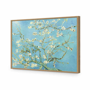 Blossoming Almond Tree by Van Gogh | Standard Acrylic | Flat Frame No Border | Oak
