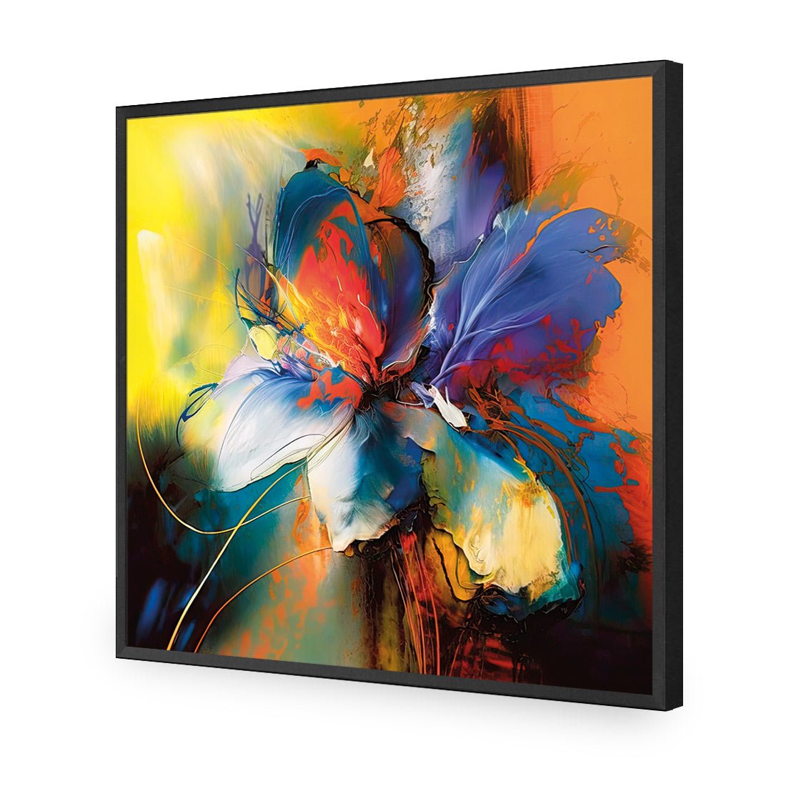 Blue Blossom I - Wall Art Designs - WB_100634_AS_Q CAF_AP - 030 - EDG_37x37_S - 2538 - BLK