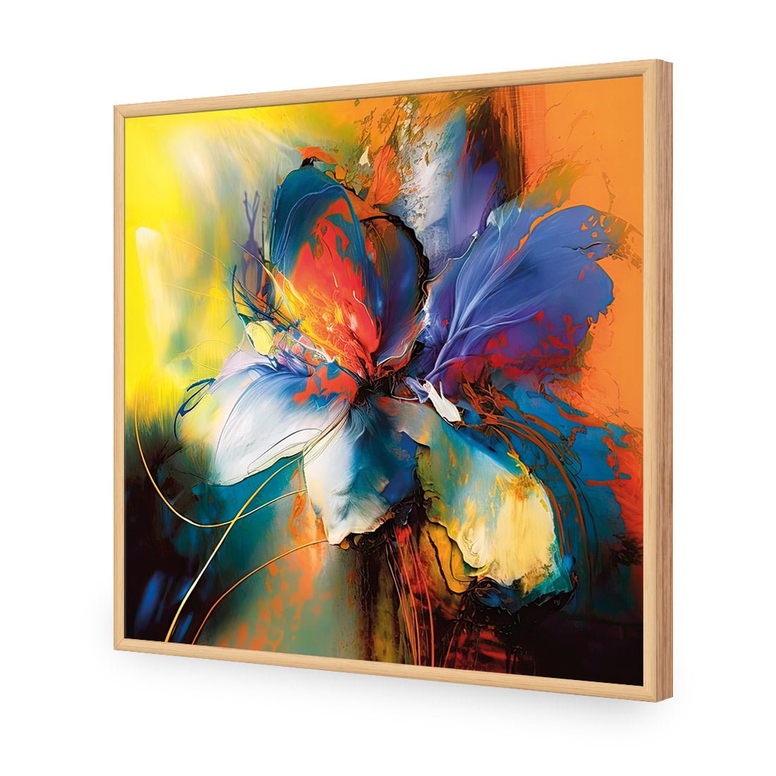 Blue Blossom I - Wall Art Designs - WB_100634_AS_Q CAF_AP - 030 - EDG_37x37_S - 2538 - OAK