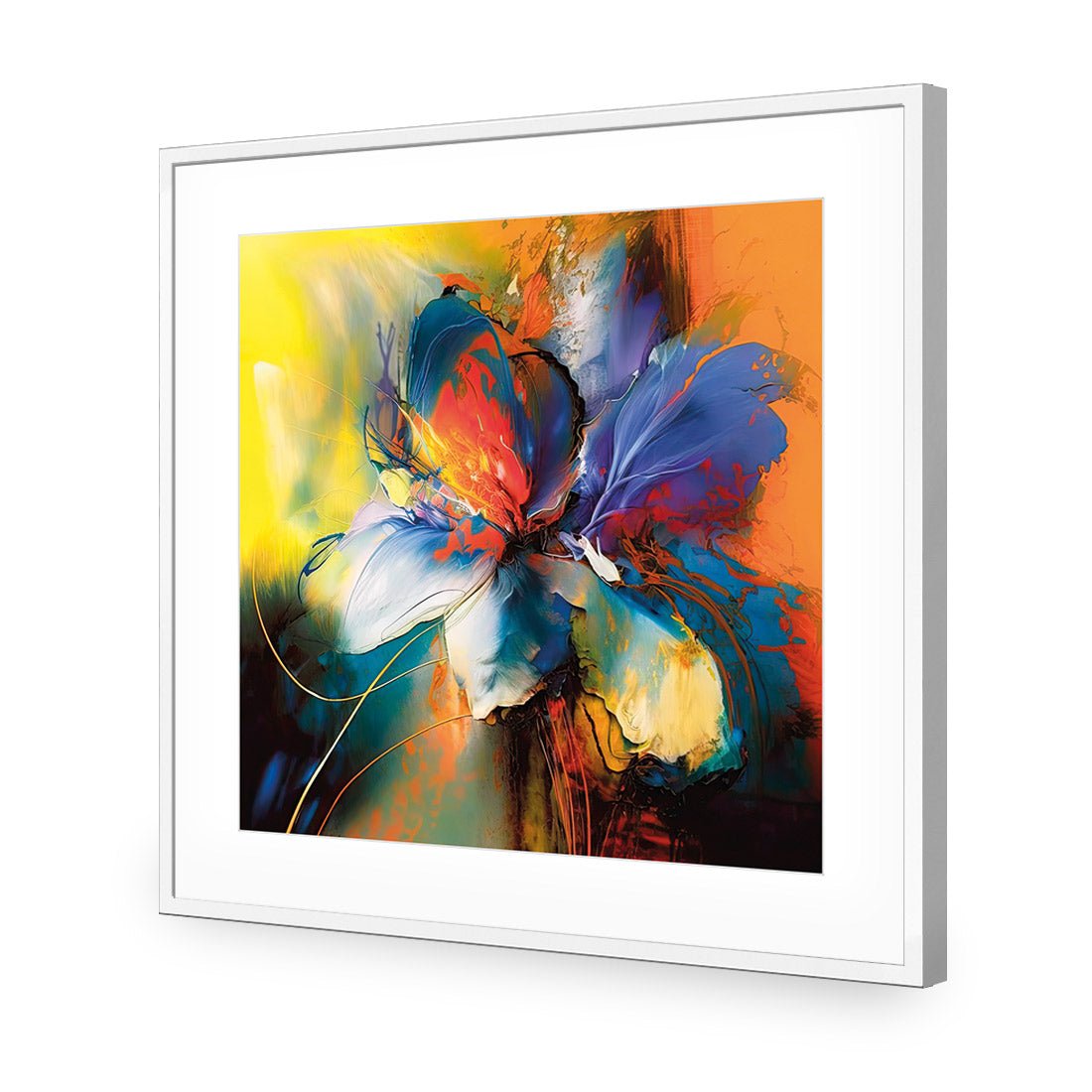 Blue Blossom I - Wall Art Designs - WB_100634_AS_Q CAF_AP - 030 - MAT_37x37_S - 2538 - WHT