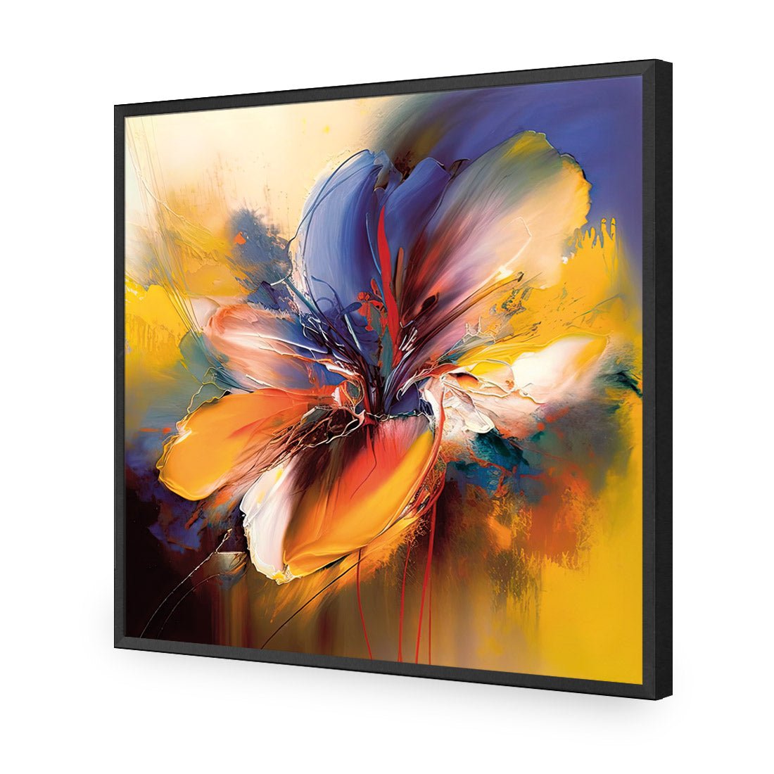 Blue Blossom II - Wall Art Designs - WB_100653_AS_Q CAF_AP - 030 - EDG_37x37_S - 2538 - BLK