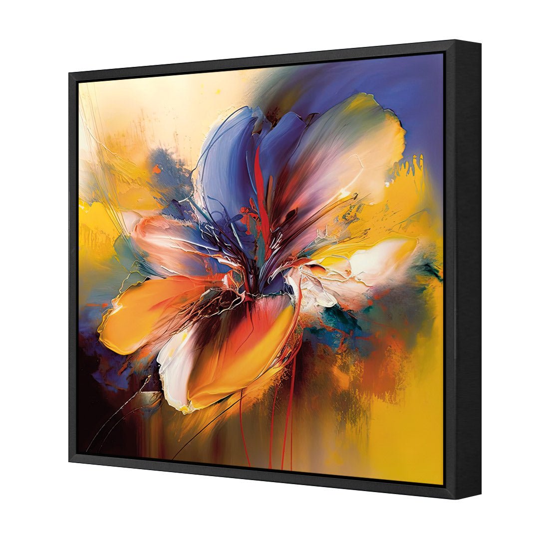 Blue Blossom II - Wall Art Designs - WB_100653_AS_Q CAF_CP - MPY - 260 - M - S - S_37x37_S - 1550 - BLK