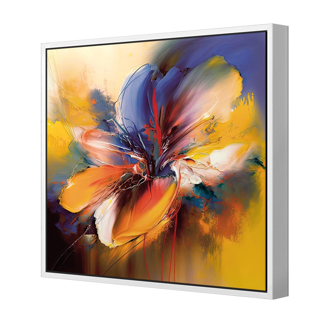 Blue Blossom II - Wall Art Designs - WB_100653_AS_Q CAF_CP - MPY - 260 - M - S - S_37x37_S - 1550 - WHT