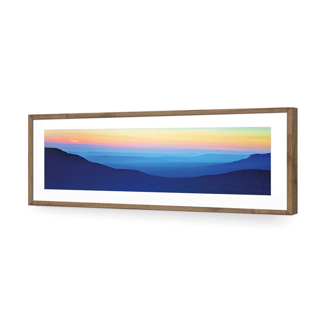 Blue Mountain Sunset (Long) - Wall Art Designs - 1198_AL_H WAD_AP - 030 - MAT_90x30_S - 2538 - NAT