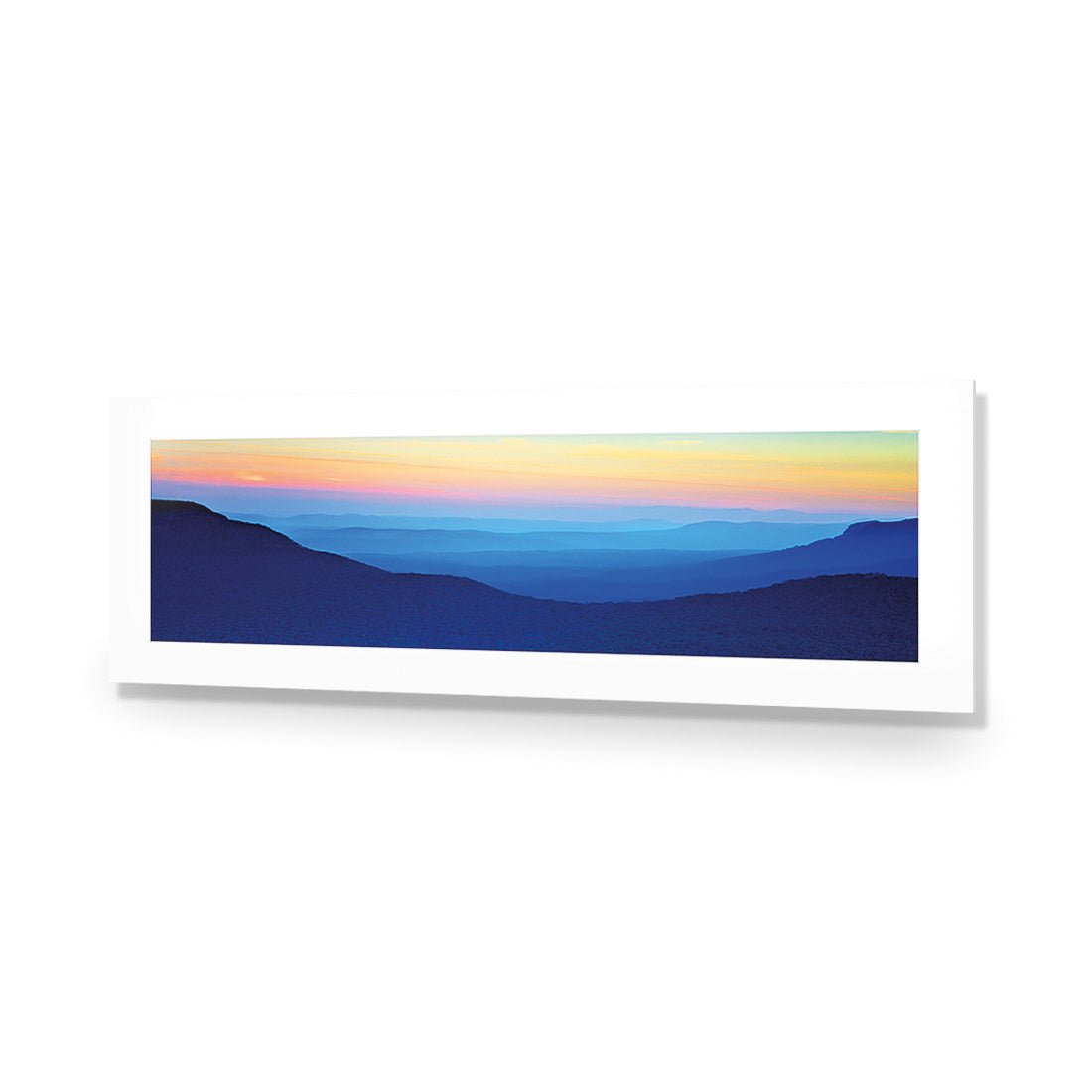 Blue Mountain Sunset (Long) - Wall Art Designs - 1198_AL_H WAD_AP - 030 - MAT_90x30_NONE