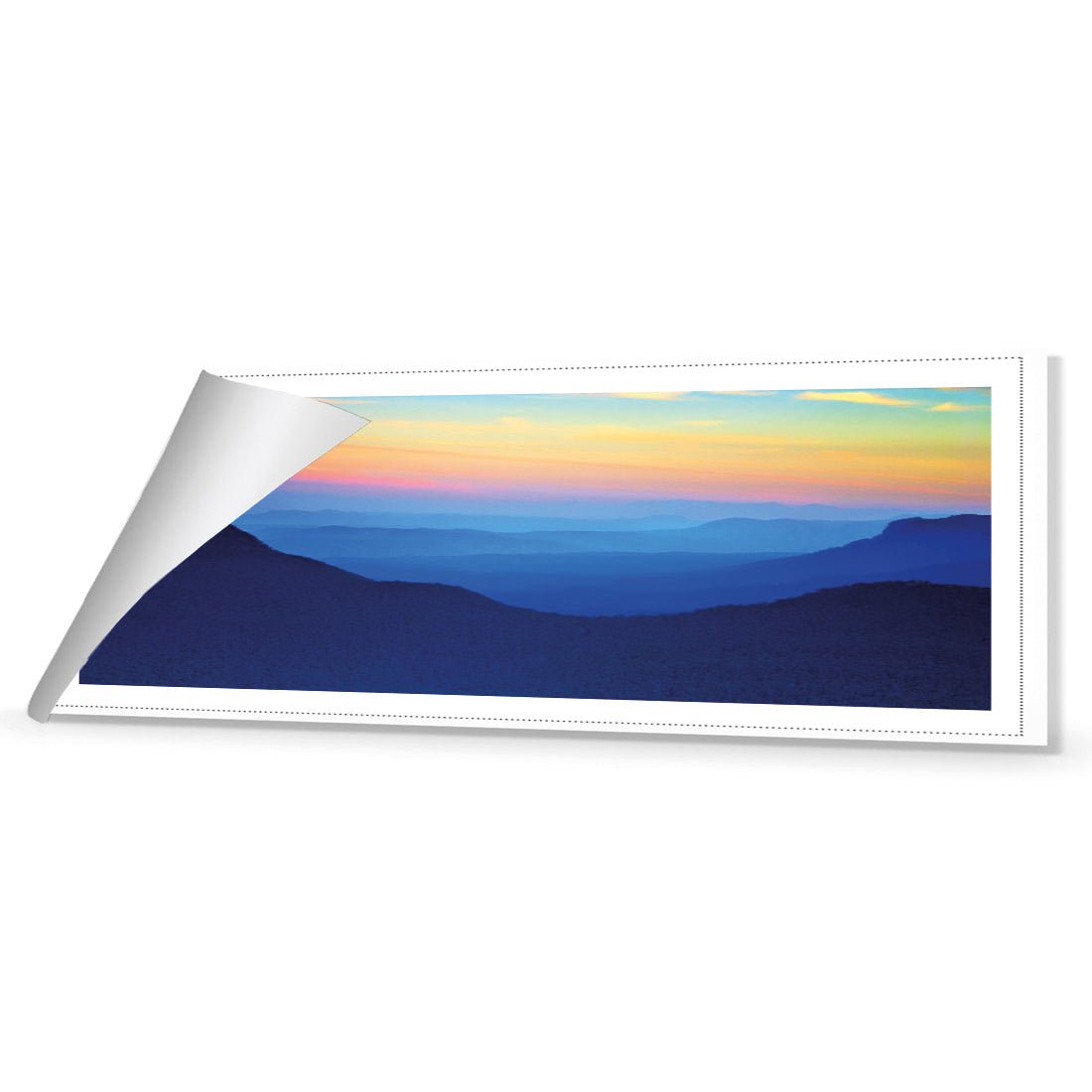 Blue Mountain Sunset (Long) - Wall Art Designs - 1198_AL_H WAD_CP - MPY - 260 - M - R_60x20_NONE