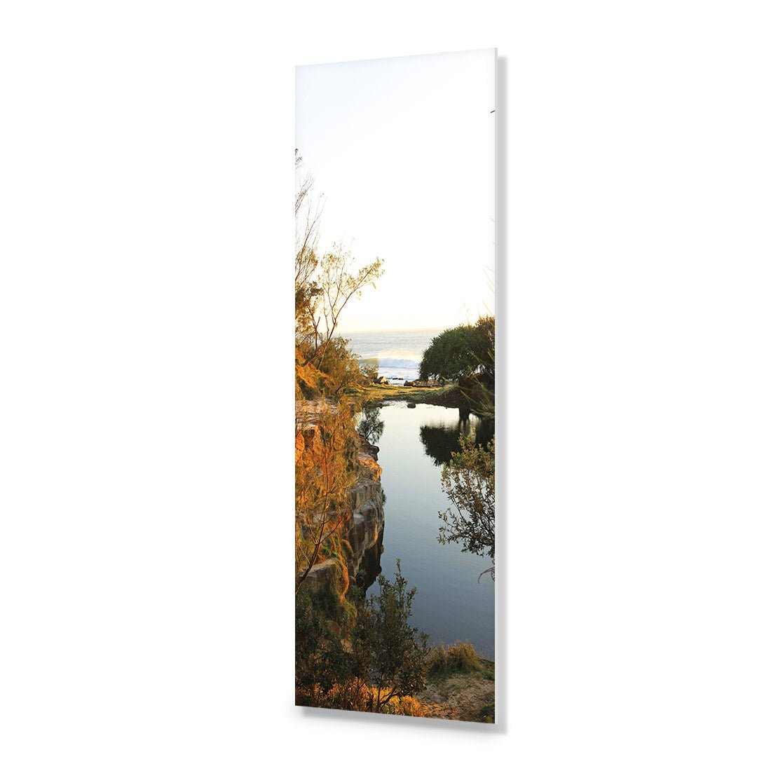 Blue Pool of Yamba (long) - Wall Art Designs - 828_AL_V WAD_AP - 030 - EDG_90x30_NONE