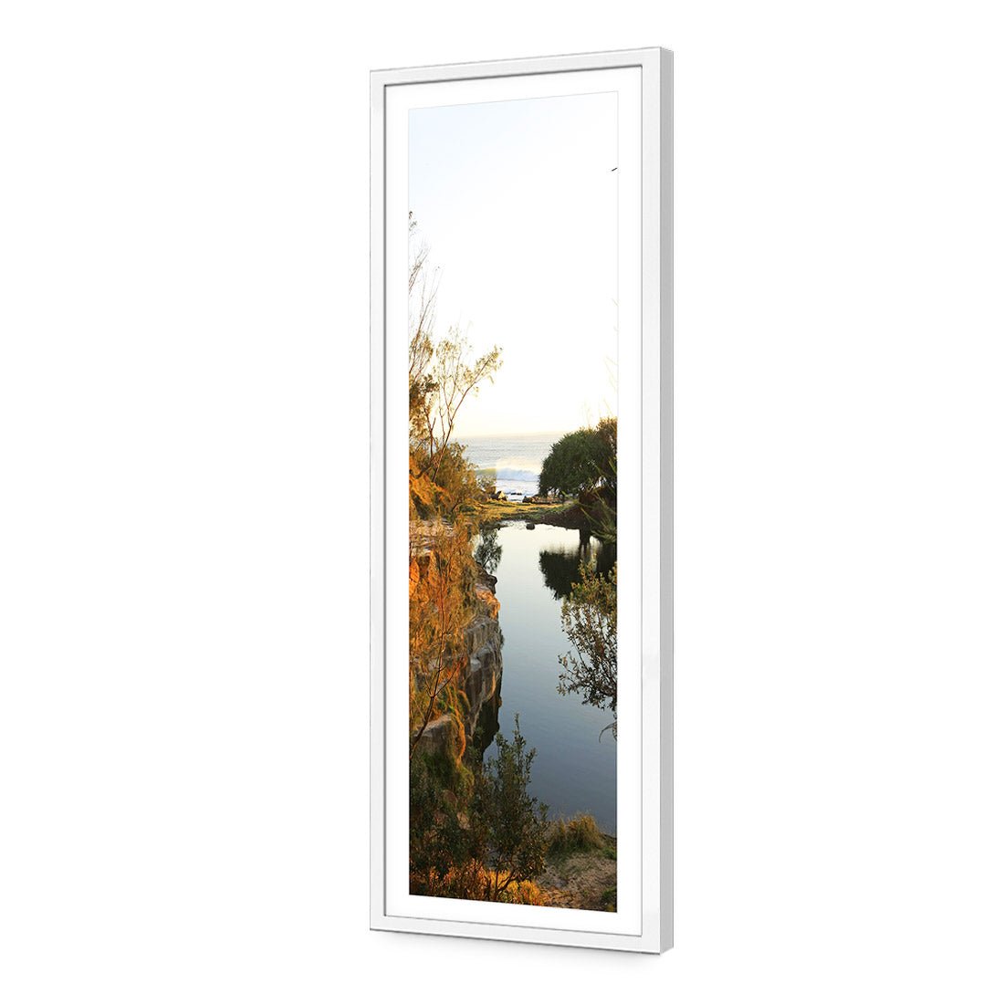 Blue Pool of Yamba (long) - Wall Art Designs - 828_AL_V WAD_AP - 030 - MAT_90x30_S - 2538 - WHT