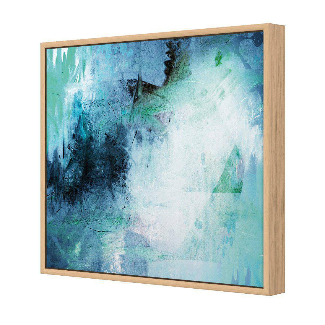 Blue Symphony | Standard Canvas | Floating Frame | Oak
