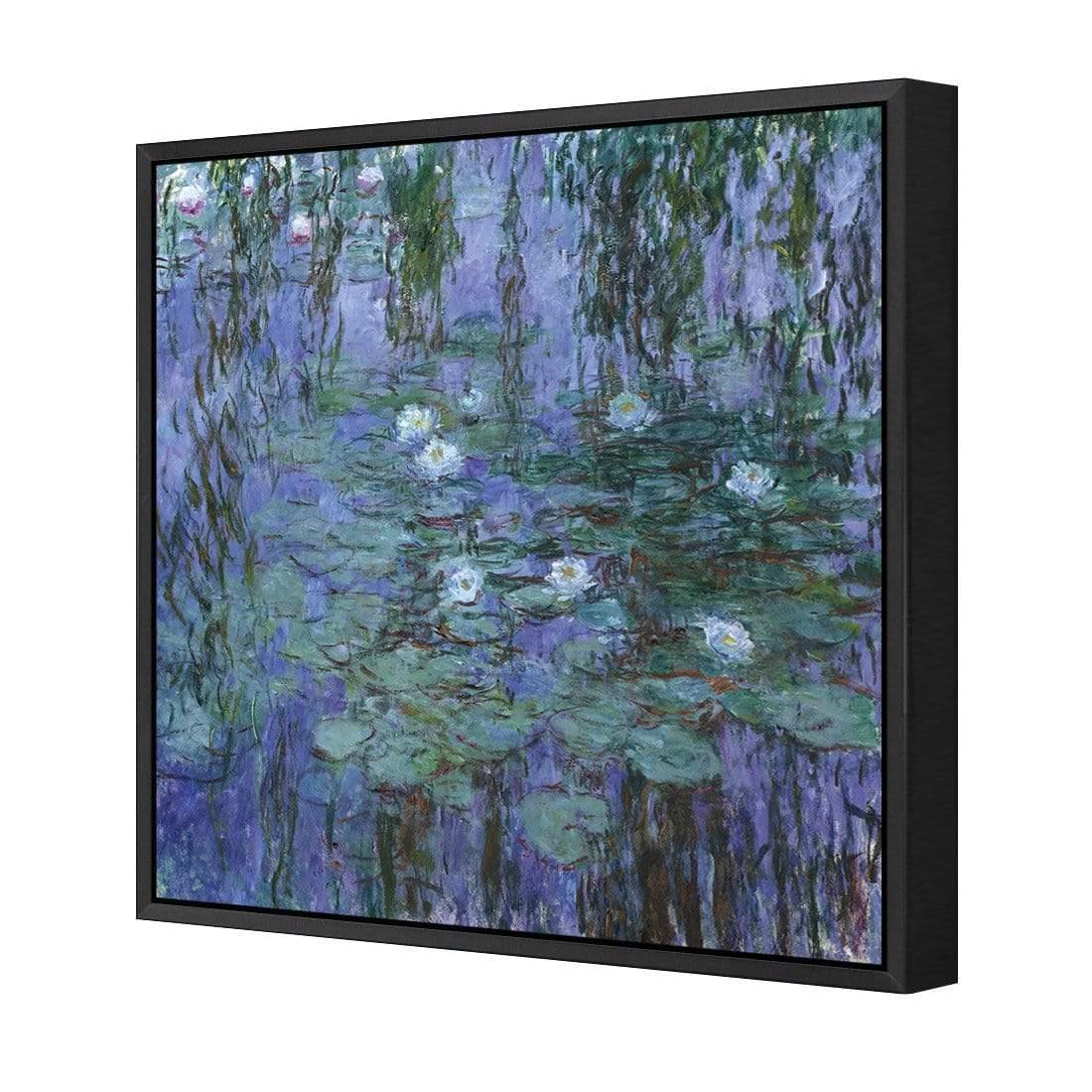 Blue Water Lilies By Monet - Wall Art Designs - 3407_AS_Q WAD_CP - MPY - 260 - M - S - S_37x37_S - 1550 - BLK