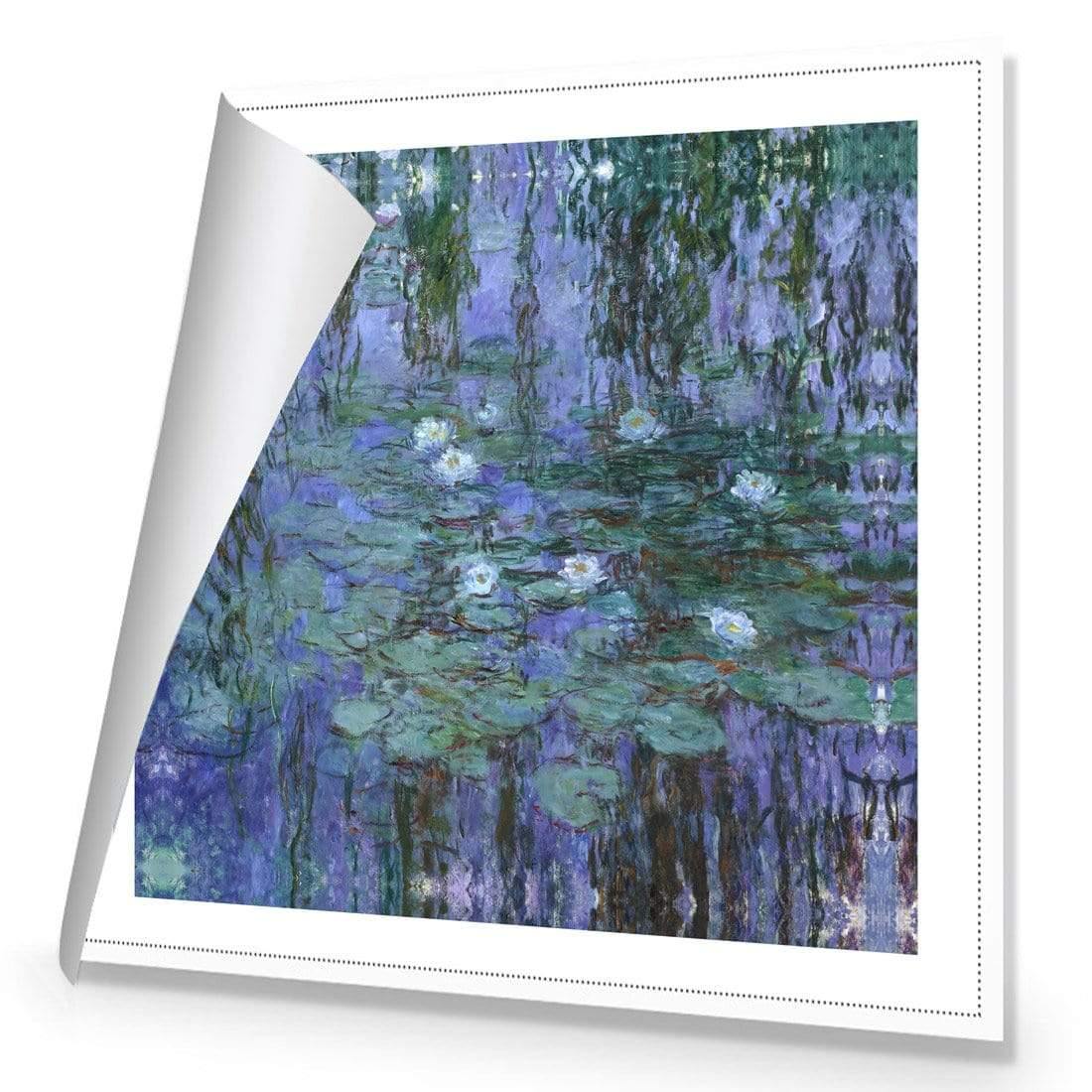 Blue Water Lilies By Monet - Wall Art Designs - 3407_AS_Q WAD_CP - MPY - 260 - M - R_37x37_NONE