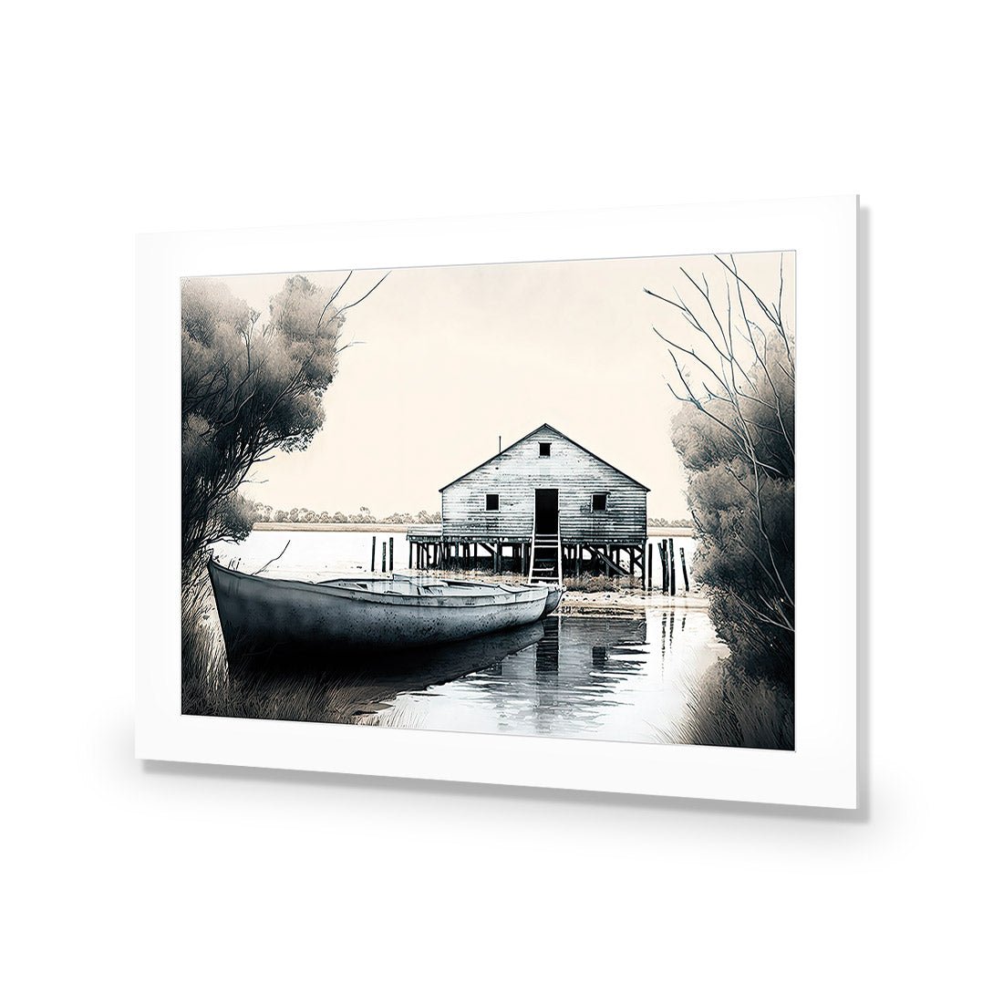 Boat House - Wall Art Designs - WH_1134_AR_H CAF_AP - 030 - MAT_45x30_NONE