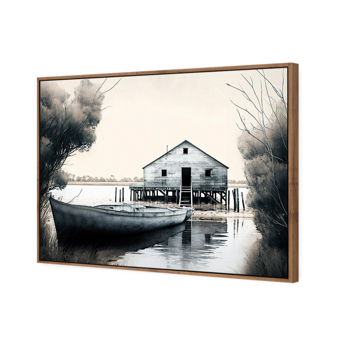 Boat House - Wall Art Designs - WH_1134_AR_H CAF_CP - MPY - 260 - M - S - S_45x30_S - 1550 - NAT