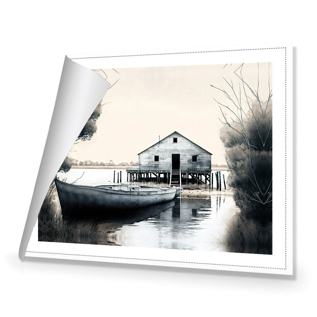 Boat House - Wall Art Designs - WH_1134_AR_H CAF_CP - MPY - 260 - M - R_45x30_NONE