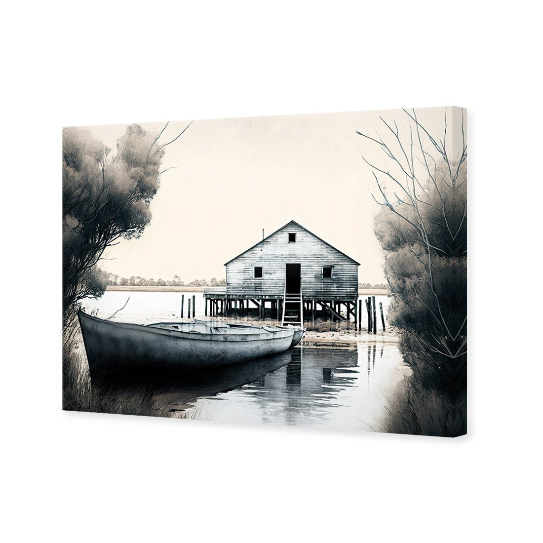 Boat House - Wall Art Designs - WH_1134_AR_H CAF_CP - MPY - 260 - M - S - S_45x30_NONE