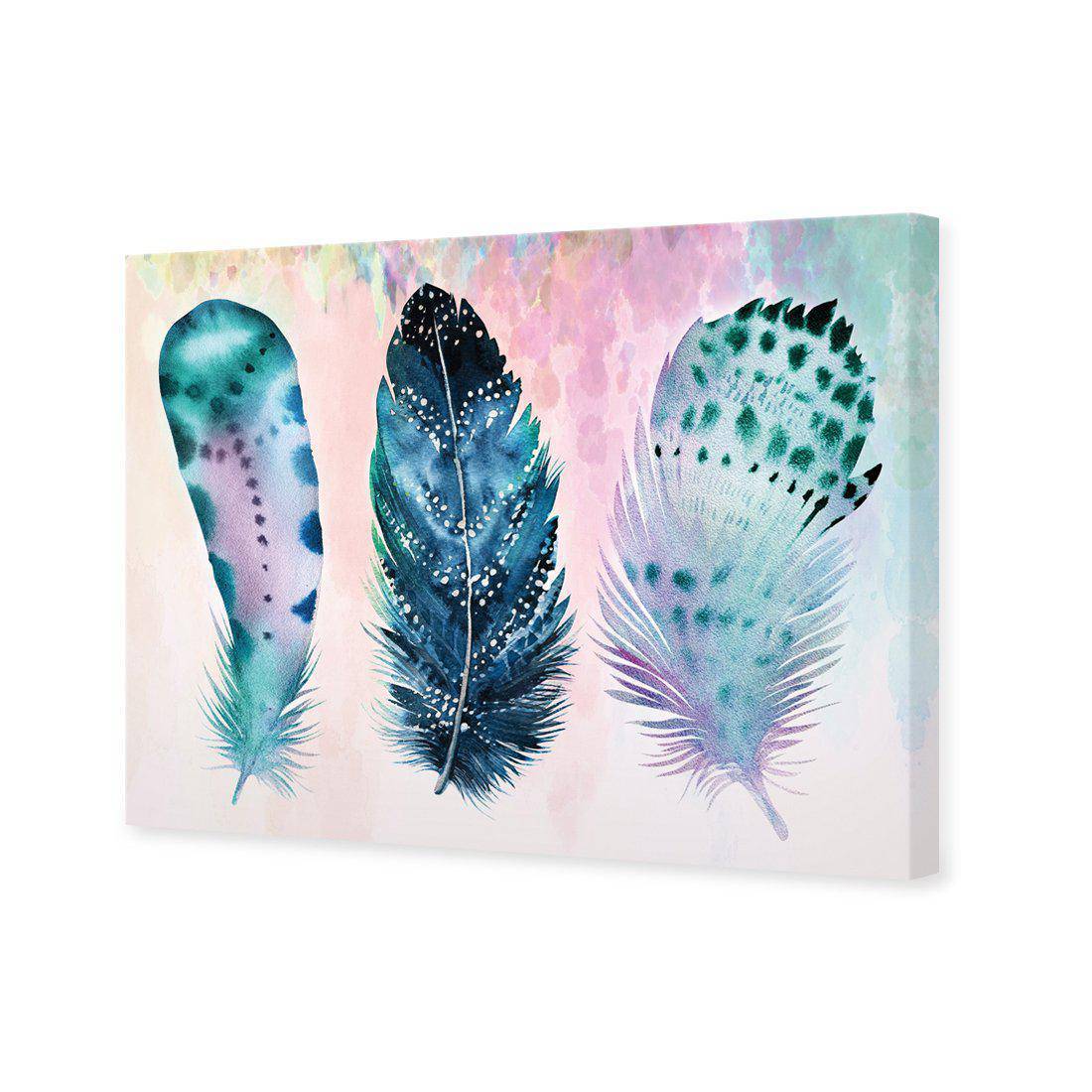 Boho Feathers, Rainbow Canvas Art - Wall Art Designs - 2380_ER_H WAD_CP - MPY - 260 - M - S - S_45x30_NONE