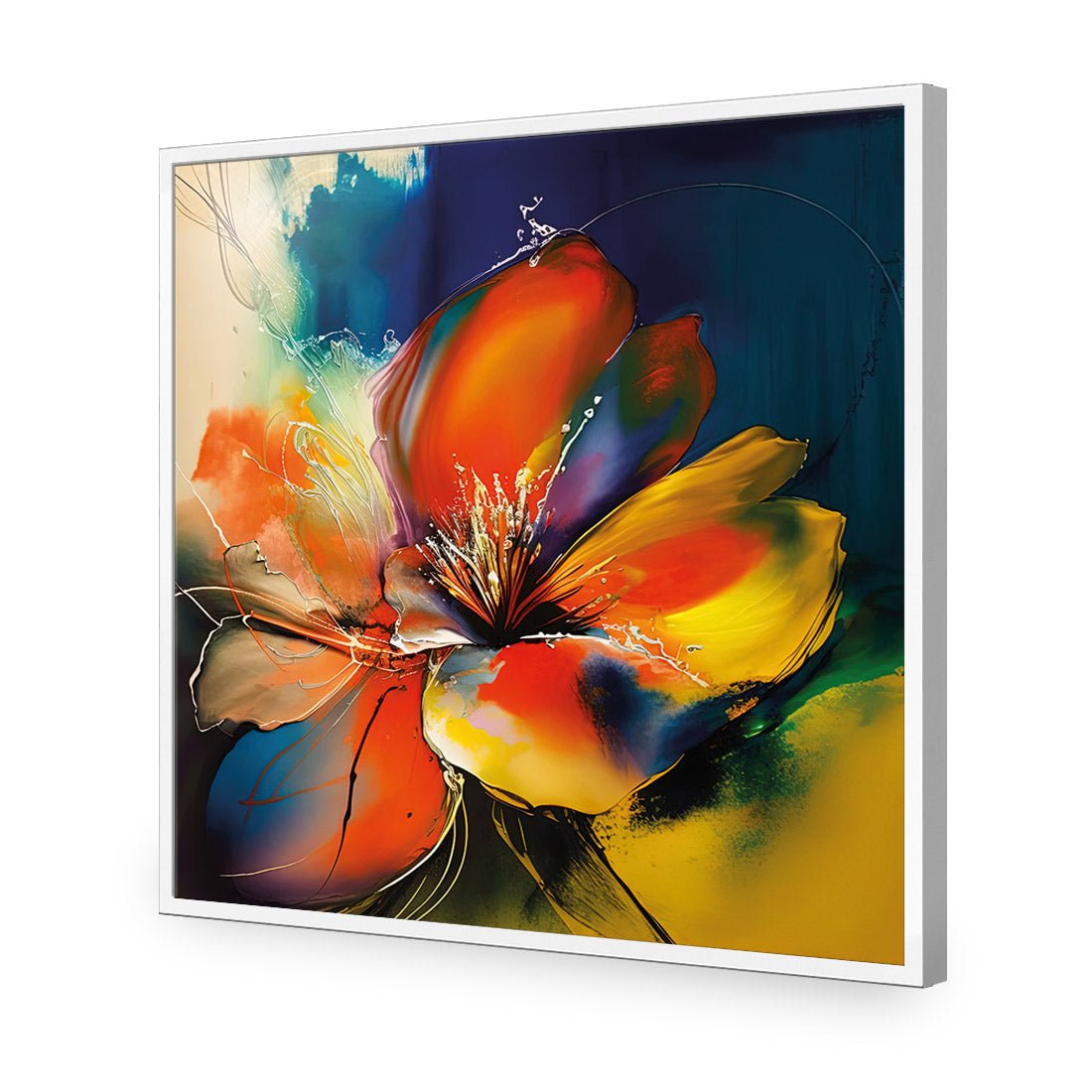 Bold Blossom - Wall Art Designs - WB_100658_AS_Q CAF_AP - 030 - EDG_37x37_S - 2538 - WHT