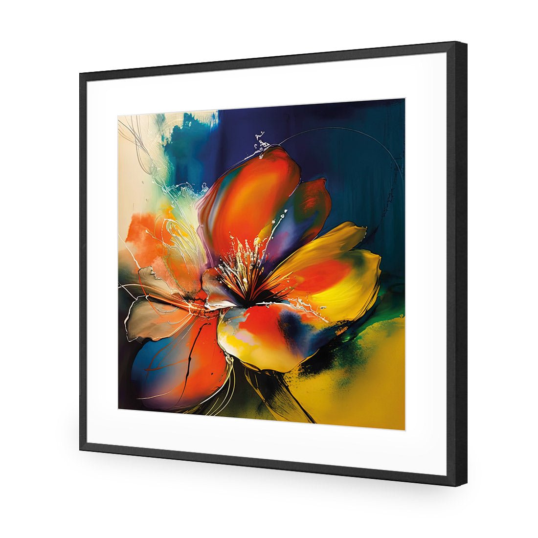 Bold Blossom - Wall Art Designs - WB_100658_AS_Q CAF_AP - 030 - MAT_37x37_S - 2538 - BLK