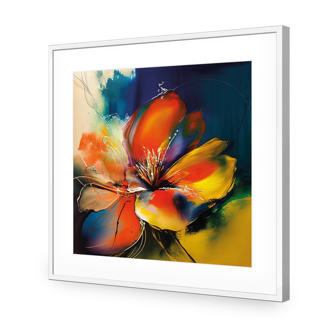 Bold Blossom - Wall Art Designs - WB_100658_AS_Q CAF_AP - 030 - MAT_37x37_S - 2538 - WHT