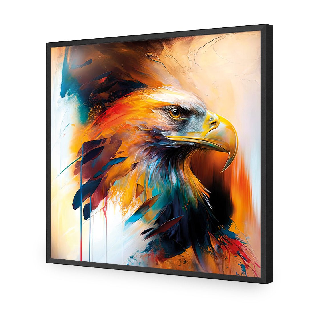 Bold Eagle I - Wall Art Designs - WB_100607_AS_Q CAF_AP - 030 - EDG_37x37_S - 2538 - BLK