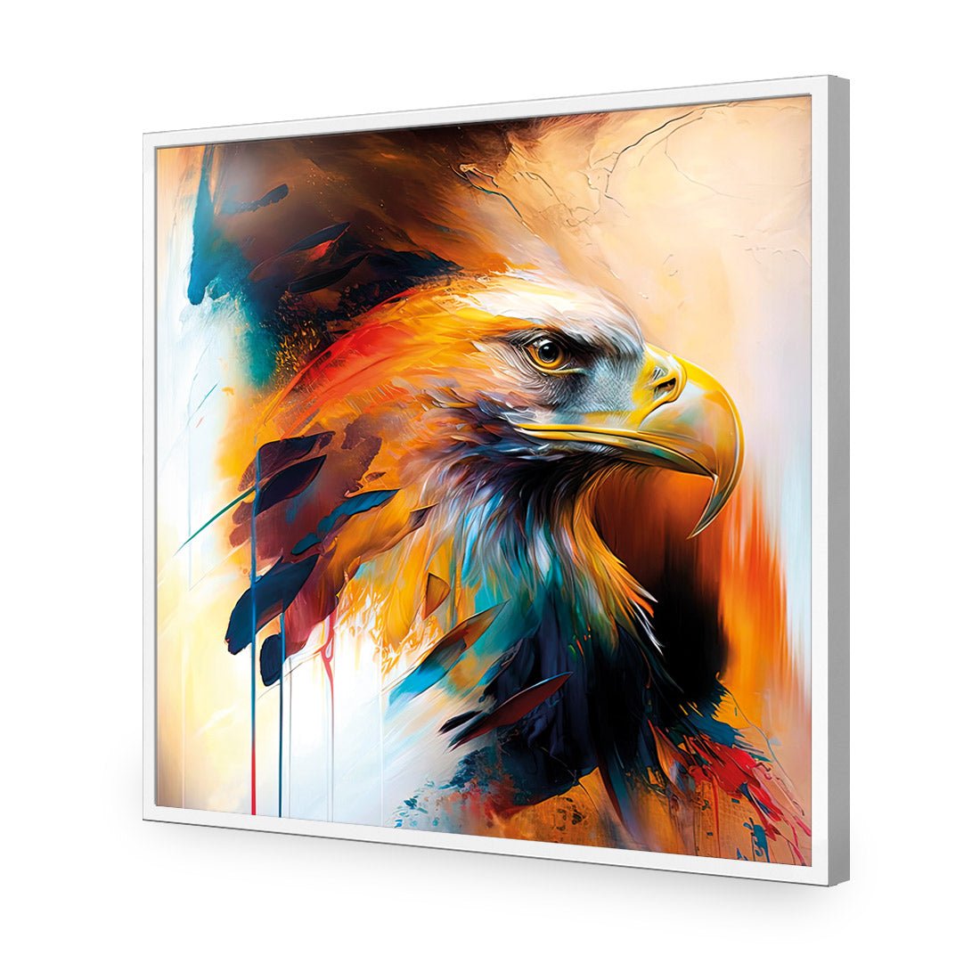 Bold Eagle I - Wall Art Designs - WB_100607_AS_Q CAF_AP - 030 - EDG_37x37_S - 2538 - WHT