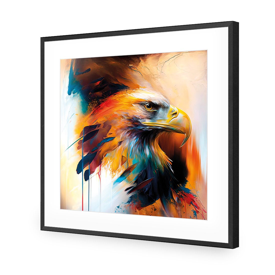 Bold Eagle I - Wall Art Designs - WB_100607_AS_Q CAF_AP - 030 - MAT_37x37_S - 2538 - BLK