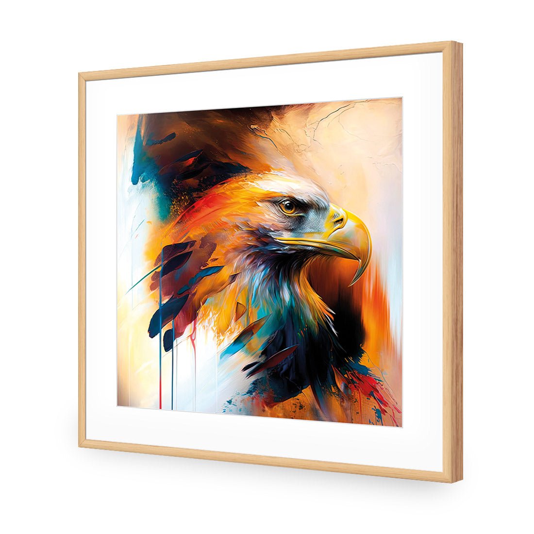 Bold Eagle I - Wall Art Designs - WB_100607_AS_Q CAF_AP - 030 - MAT_37x37_S - 2538 - OAK