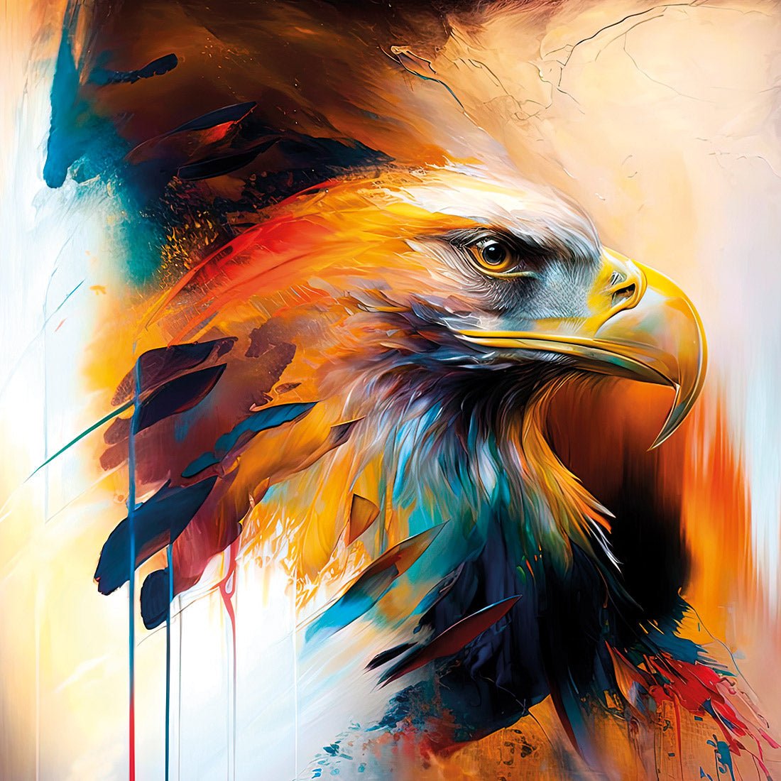 Bold Eagle I - Wall Art Designs - WB_100607_AS_Q CAF_CP - MPY - 260 - M - S - S_37x37_NONE