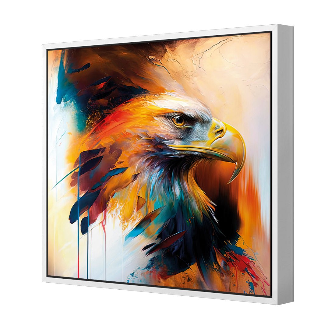 Bold Eagle I - Wall Art Designs - WB_100607_AS_Q CAF_CP - MPY - 260 - M - S - S_37x37_S - 1550 - WHT