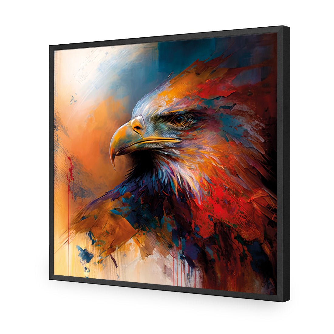 Bold Eagle II - Wall Art Designs - WB_100609_AS_Q CAF_AP - 030 - EDG_37x37_S - 2538 - BLK