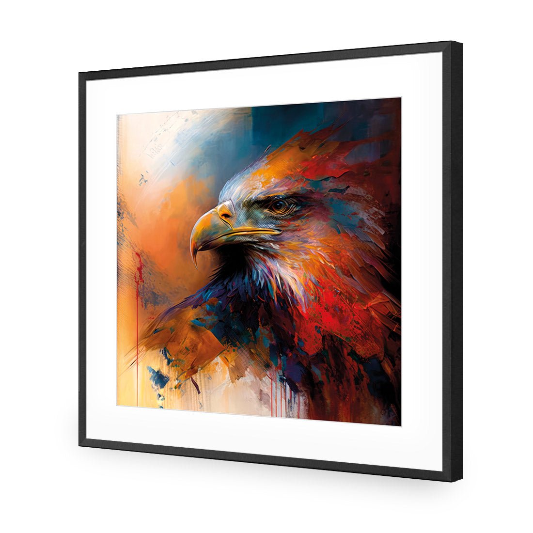 Bold Eagle II - Wall Art Designs - WB_100609_AS_Q CAF_AP - 030 - MAT_37x37_S - 2538 - BLK