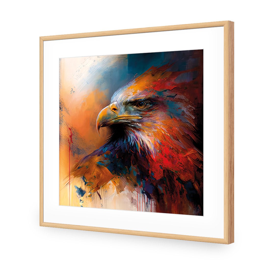 Bold Eagle II - Wall Art Designs - WB_100609_AS_Q CAF_AP - 030 - MAT_37x37_S - 2538 - OAK