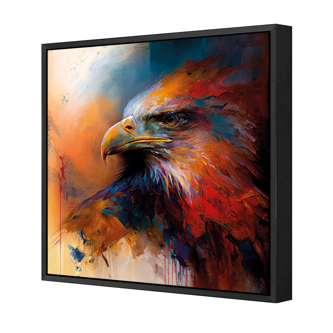 Bold Eagle II - Wall Art Designs - WB_100609_AS_Q CAF_CP - MPY - 260 - M - S - S_37x37_S - 1550 - BLK