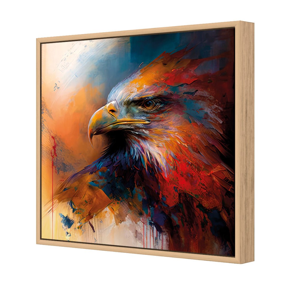 Bold Eagle II - Wall Art Designs - WB_100609_AS_Q CAF_CP - MPY - 260 - M - S - S_37x37_S - 1550 - OAK