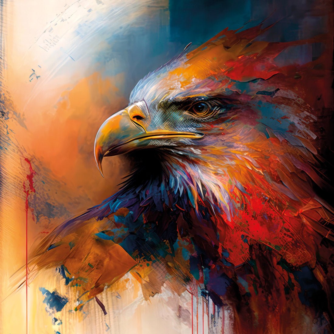 Bold Eagle II - Wall Art Designs - WB_100609_AS_Q CAF_CP - MPY - 260 - M - S - S_37x37_NONE