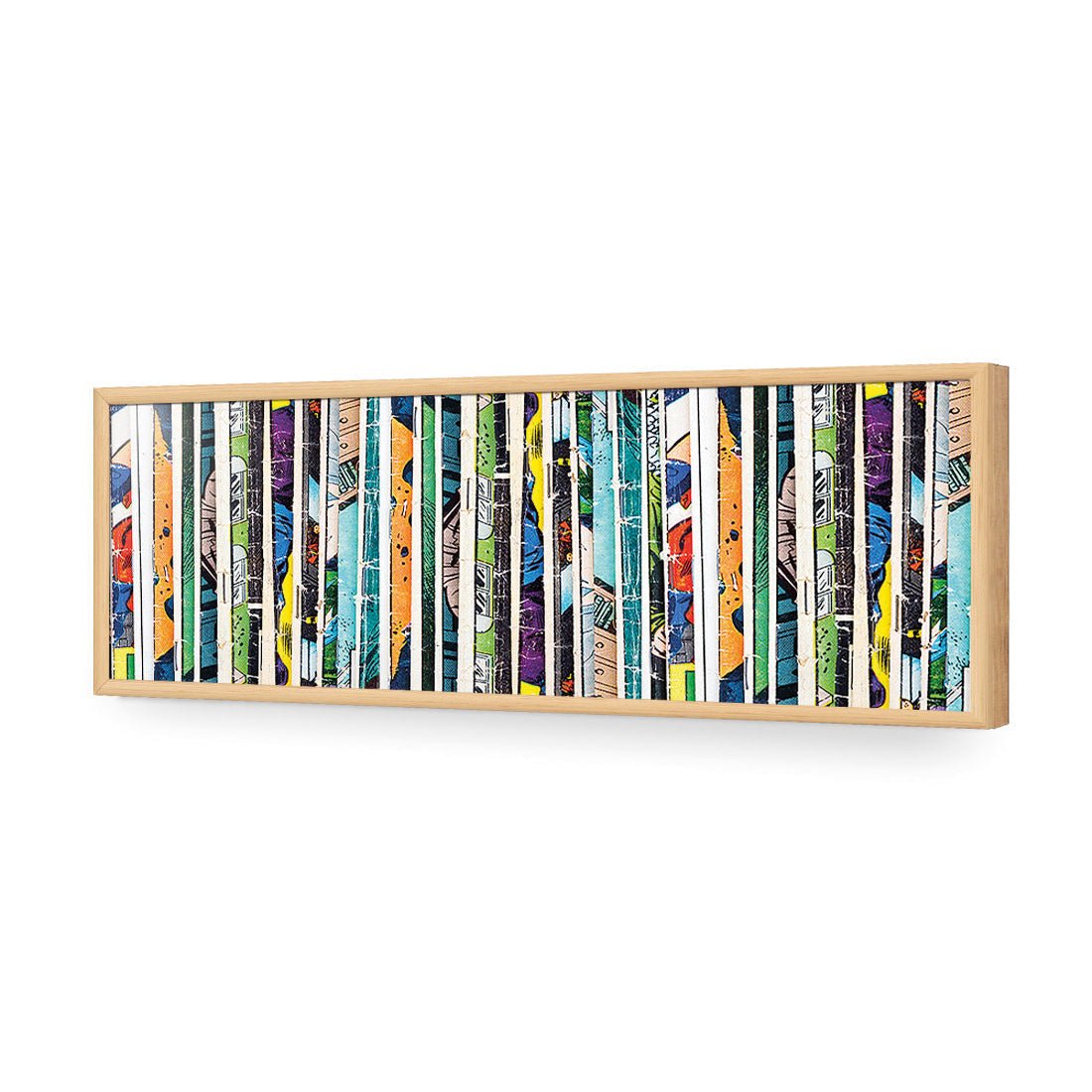 Book Spines (long) - Wall Art Designs - 2154_AL_H WAD_AP - 030 - EDG_90x30_S - 2538 - OAK