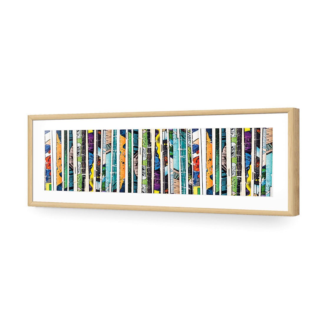 Book Spines (long) - Wall Art Designs - 2154_AL_H WAD_AP - 030 - MAT_90x30_S - 2538 - OAK