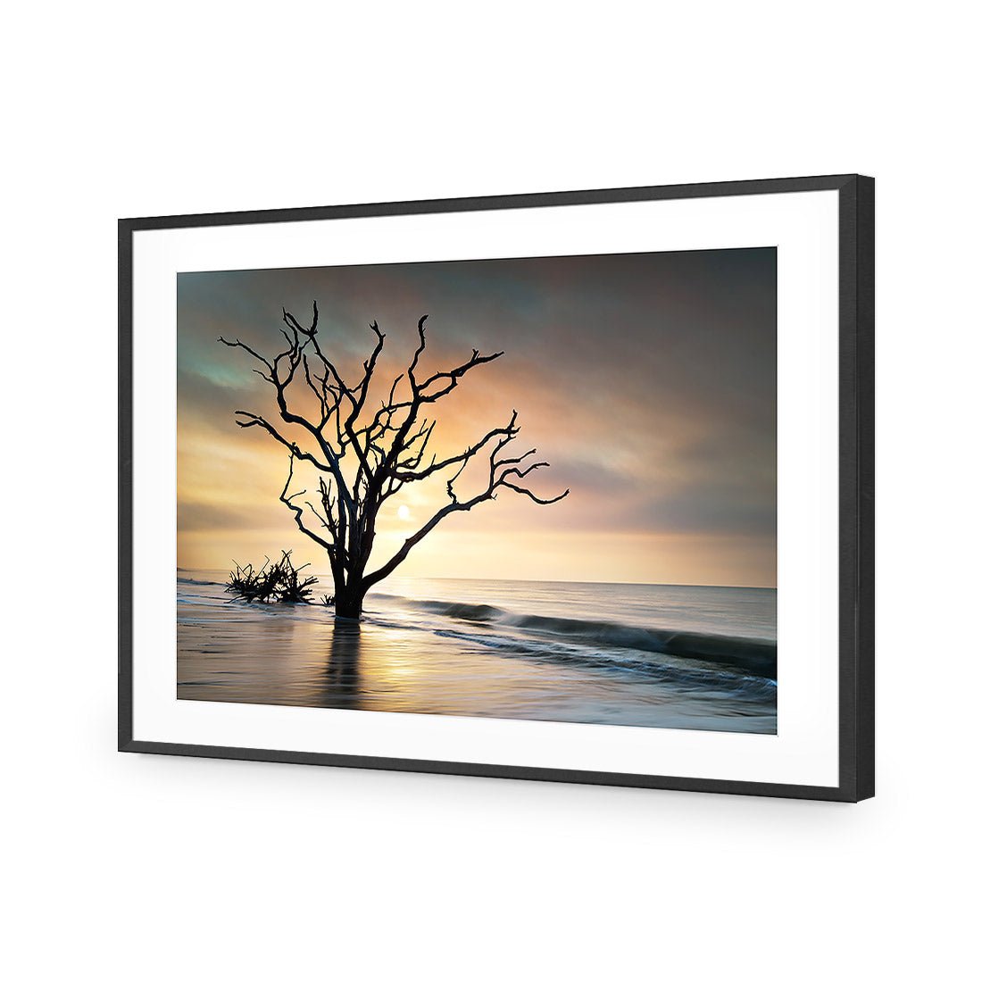 Botany Bay Sunrise | Standard Acrylic | Flat Frame With Border | Black