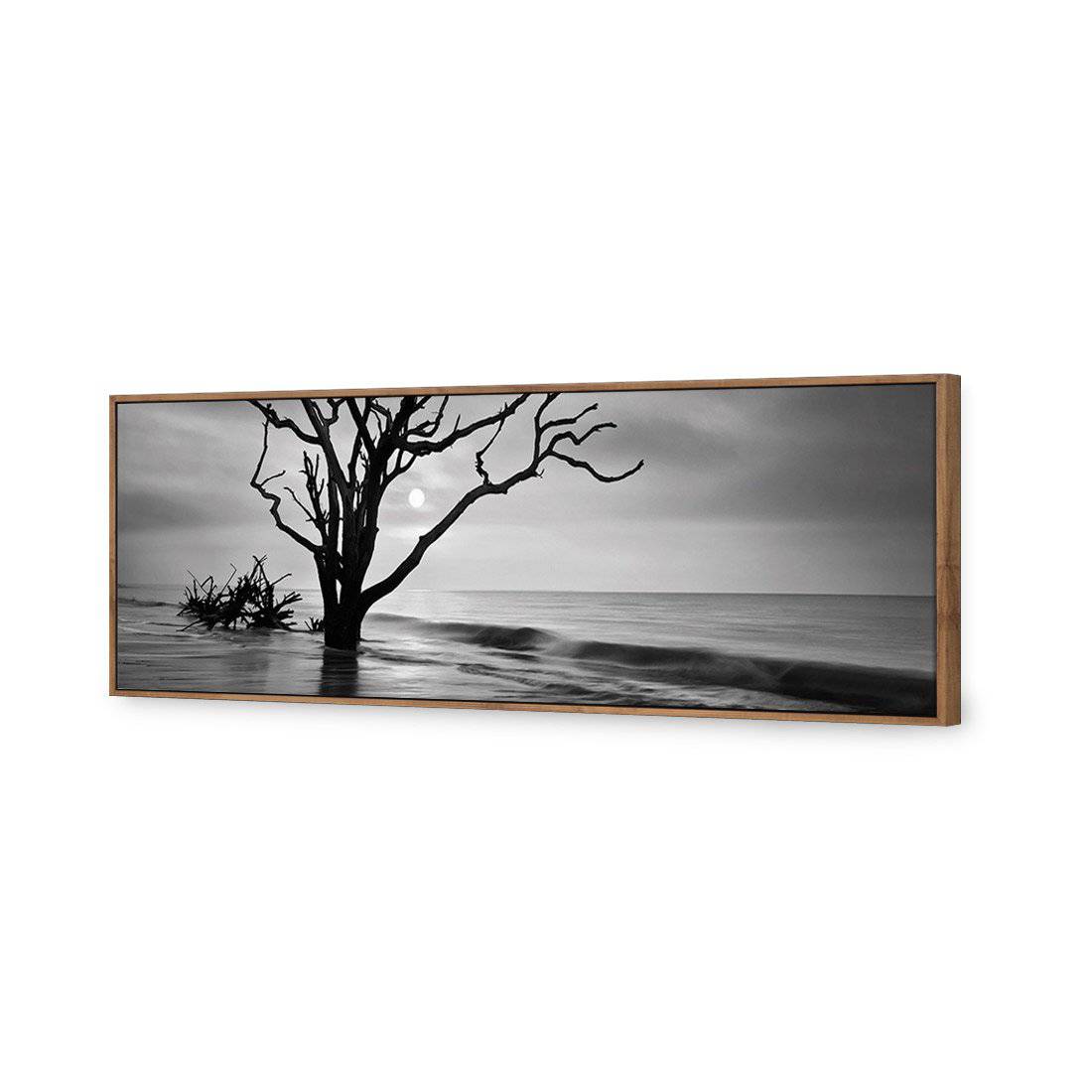 Botany Bay Sunrise, B&W | Standard Canvas | Floating Frame | Natural
