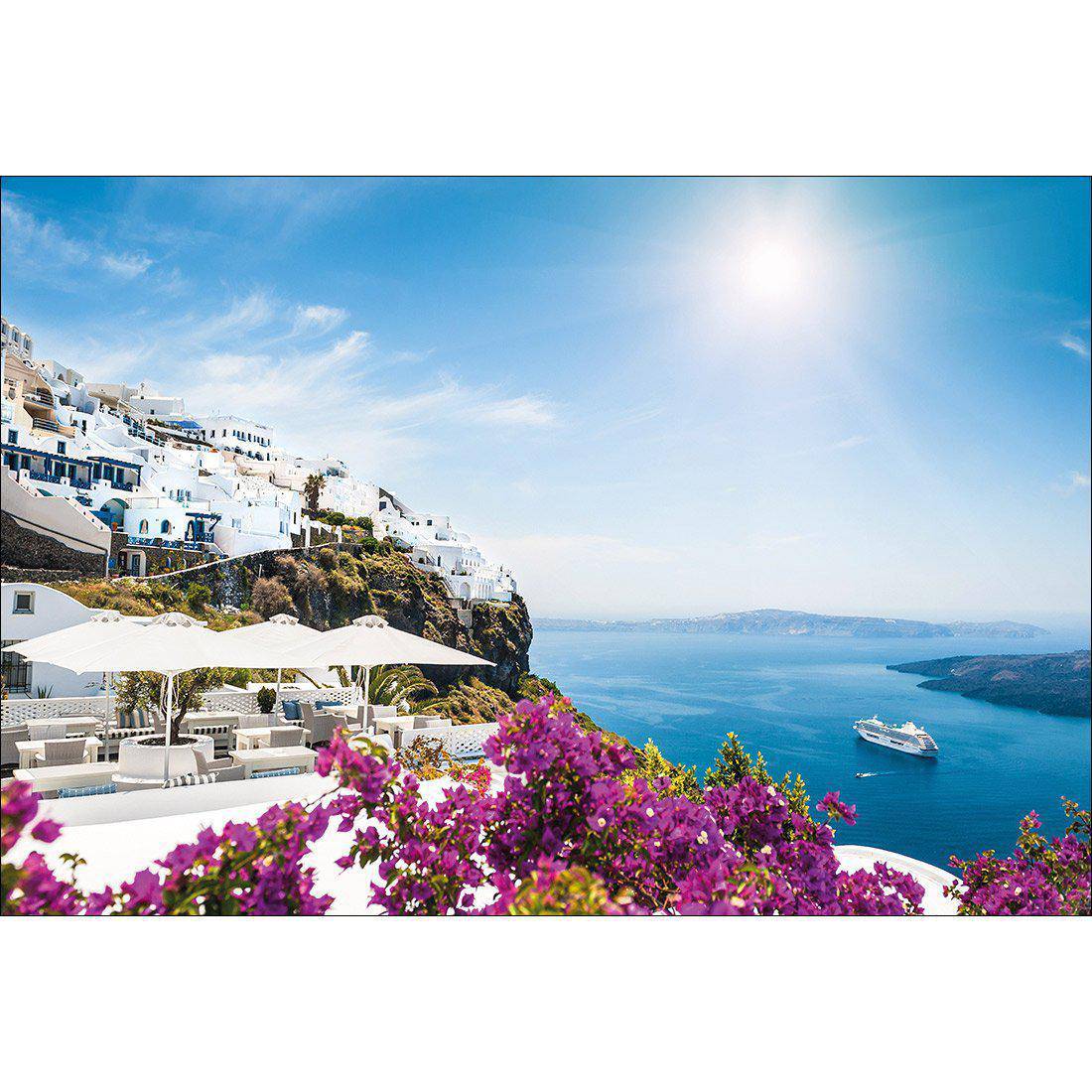 Bougainvillea In Greece Canvas Art - Wall Art Designs - 2144_AR_H WAD_CP - MPY - 260 - M - S - S_45x30_NONE