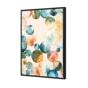 Bouncing Bubbles | Standard Canvas | Floating Frame | Black