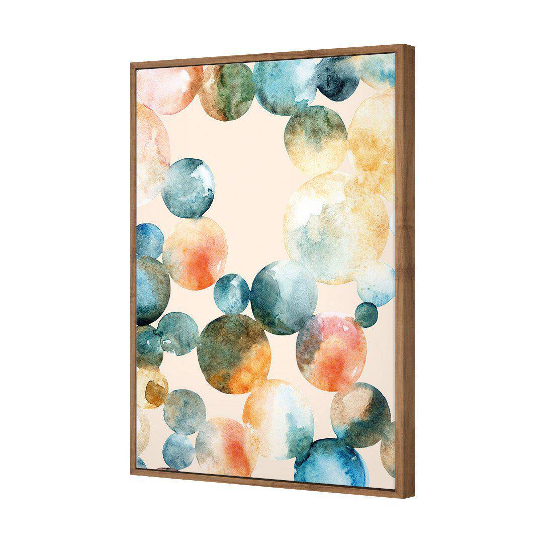 Bouncing Bubbles | Standard Canvas | Floating Frame | Natural
