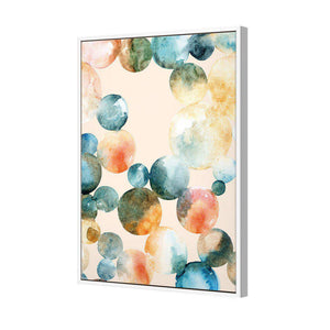 Bouncing Bubbles | Standard Canvas | Floating Frame | White