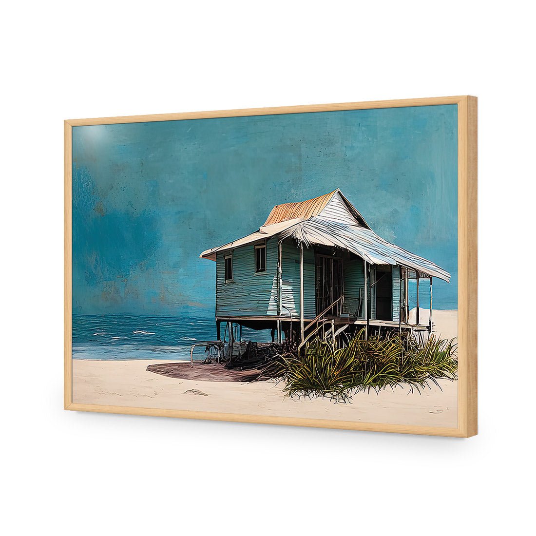 Breezeway | Classic Acrylic | Flat Frame No Border | Oak