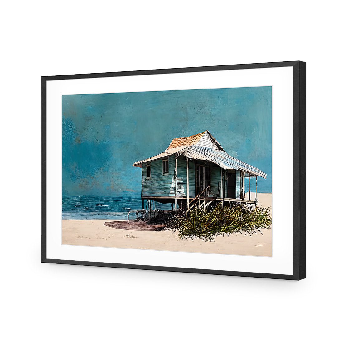 Breezeway | Classic Acrylic | Flat Frame With Border | Black