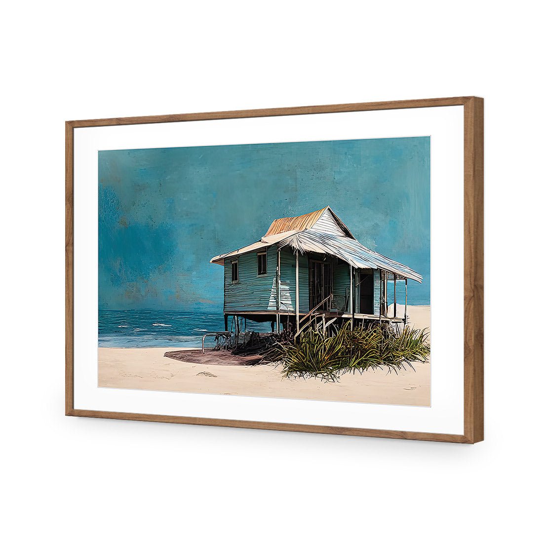 Breezeway | Classic Acrylic | Flat Frame With Border | Natural