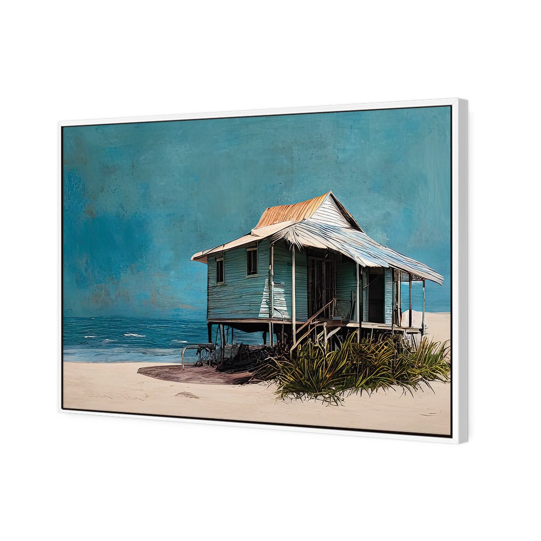 Breezeway | Classic Canvas | Floating Frame | White